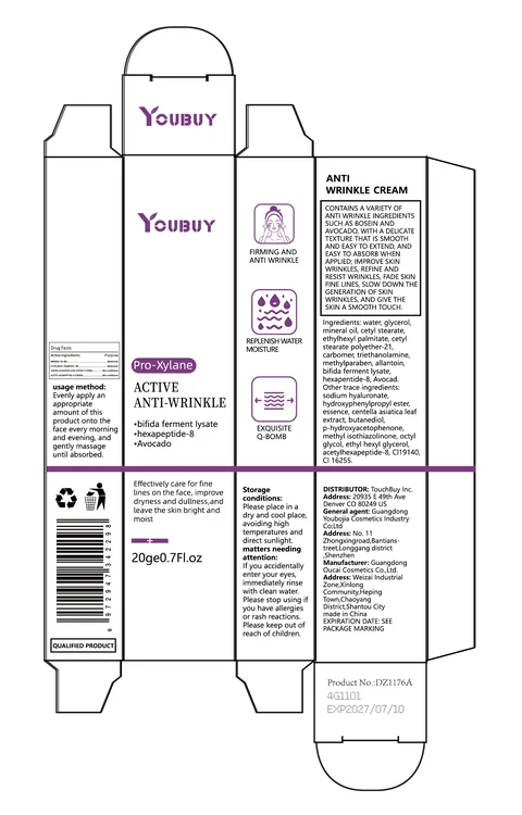 YOUBUY Anti Wrinkle Cream packaging