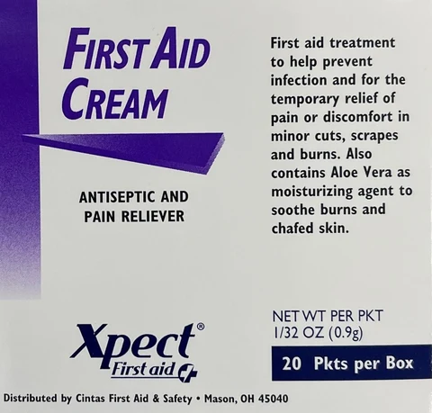 Xpect First Aid Cream packaging