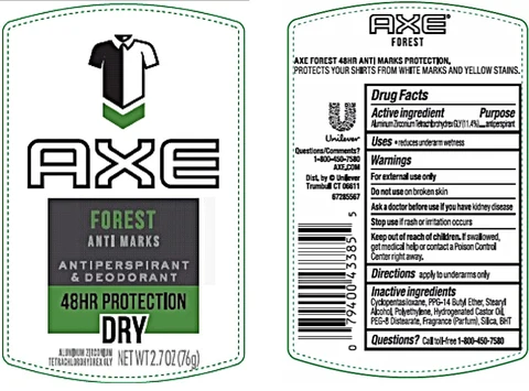 AxeForest Antiperspirant and Deodorant 포장