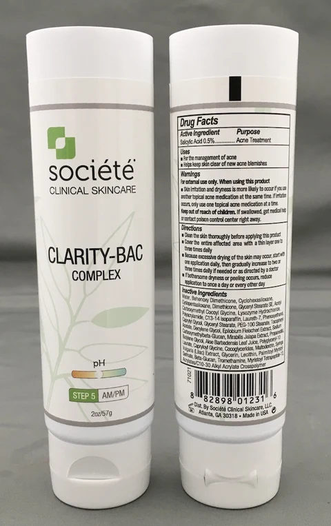 Societe Clarity Bac 포장