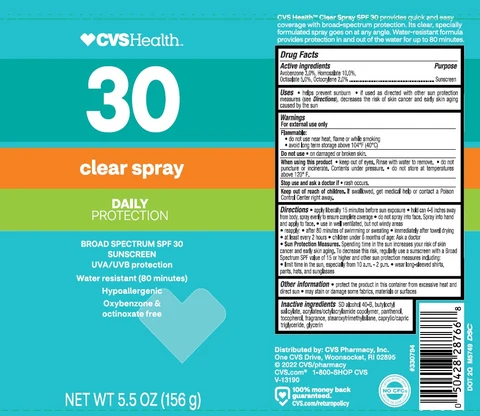 CVS Health SPF 30 Clear 포장