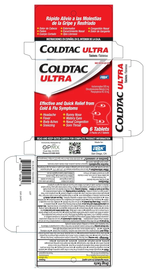 Acetaminophen, Chlorpheniramine Maleate, Phenylephrine HCl 포장