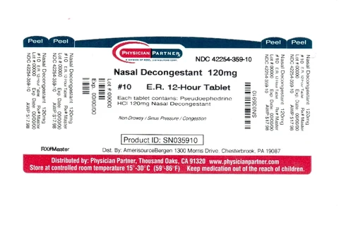 nasal decongestant 포장