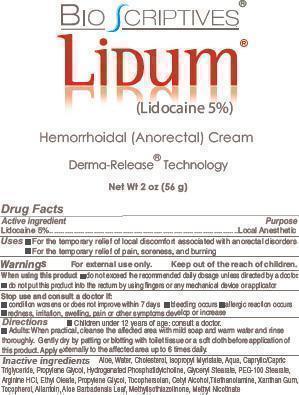 Bio-Scriptives Lidum Hemorroidal (Anorectal) 포장