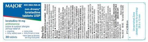 Loratadine packaging