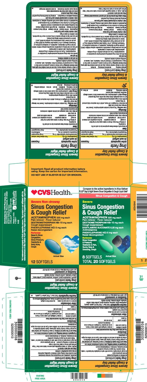 Acetaminophen Dextromethorphan HBr Doxylamine succinate Phenylephrine HCl packaging