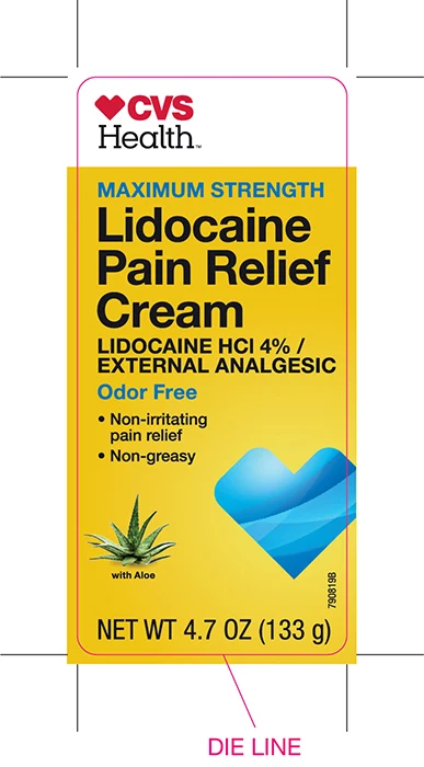 CVS Health Lidocaine Cream 포장