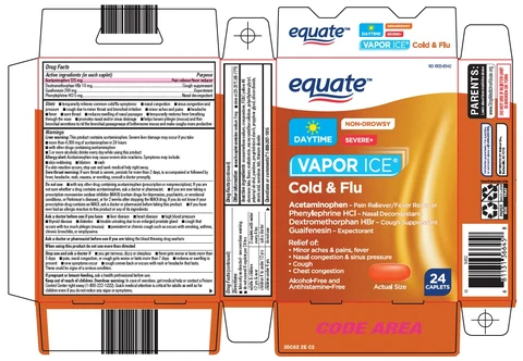 equate vapor ice cold and flu packaging