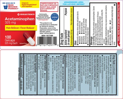 AcetaminophenRegular Strength 포장