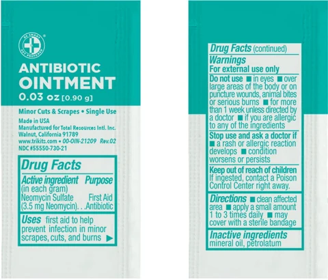 Antibiotic packaging