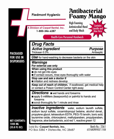 Antibacterial Foamy Mango 포장