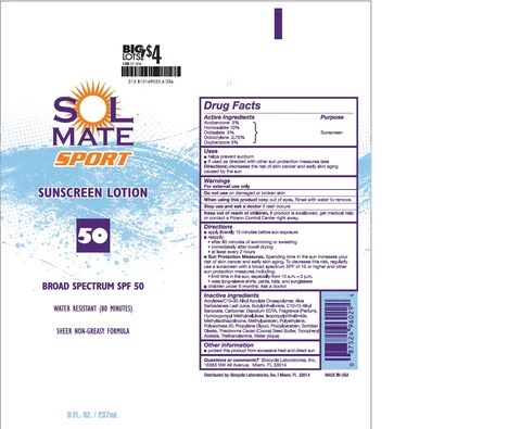 SolmateBROAD SPECTRUM SPF 50 Sport Sunscreen packaging