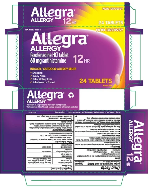 Allegra Allergy 포장