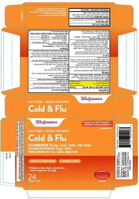 Walgreens Daytime Non-Drowsy Cold and Flu packaging