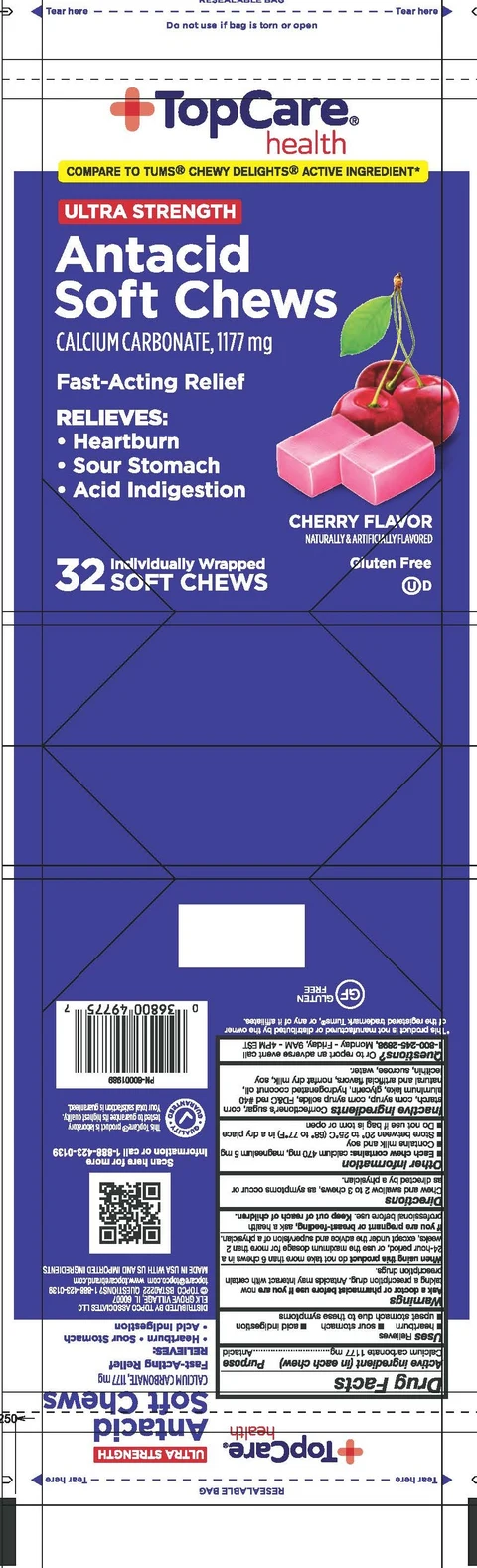TopCare Cherry Antacid Soft Chews packaging