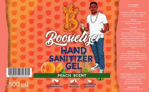 BOOSIETIZER PEACH SCENT 포장