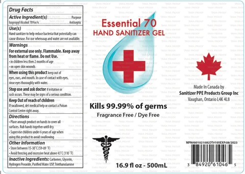 Hand Sanitizer packaging