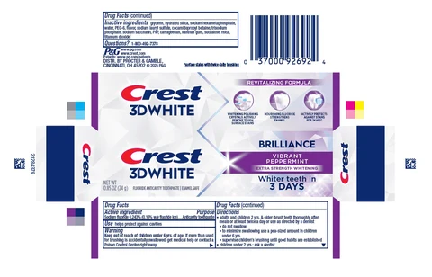 Crest 3D WhiteBrilliance 포장
