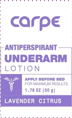 Carpe Antiperspirant Lavender Citrus 포장