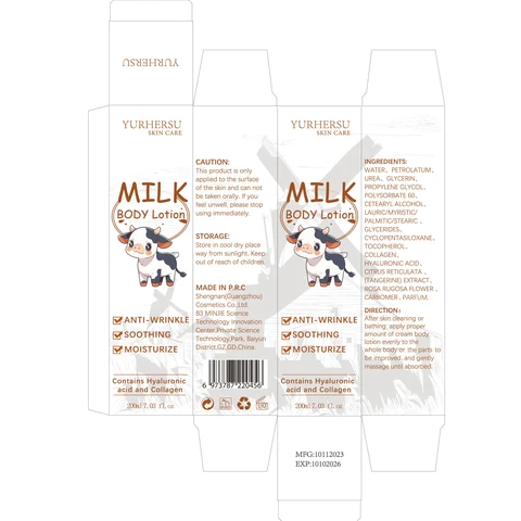 MILKBODyLotion 포장