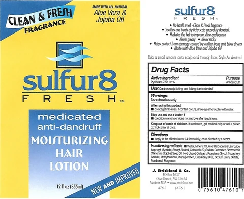Sulfur 8 Fresh Anti-Dandruff Oil Moisturizing 포장