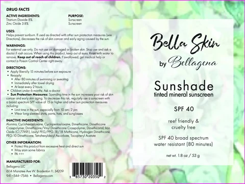 Sunshade Tinted Mineral Sunscreen 포장
