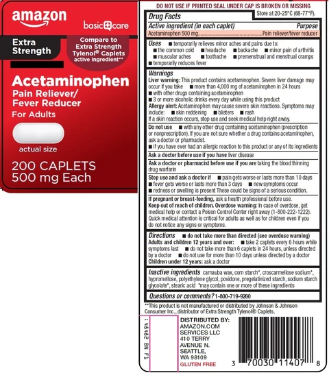 Basic Care acetaminophen 포장