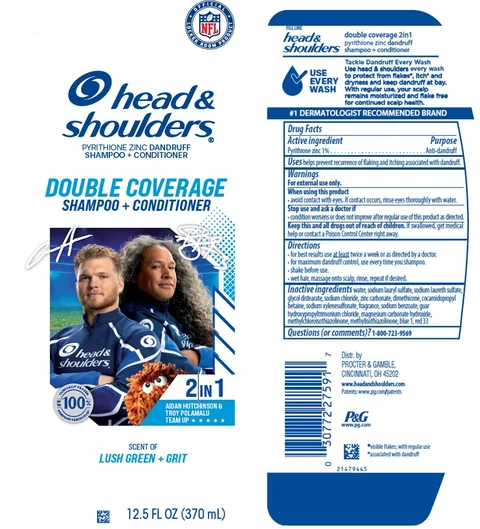 Head and Shoulders Double Coverage 2in1 packaging