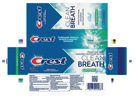 CrestClean Breath Peppermint 포장