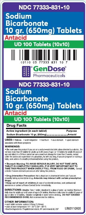 Sodium Bicarbonate10 GR. (650 MG) 포장