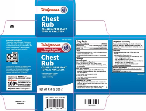 Walgreens Chest Rub packaging