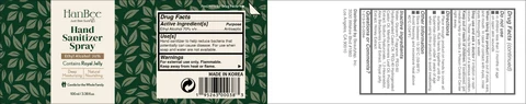 HanBee Hand Sanitizer 70% 100ml packaging
