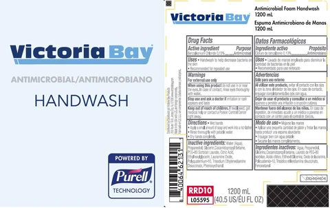 Victoria Bay Antimicrobial Foam Handwash 1200 mL 포장