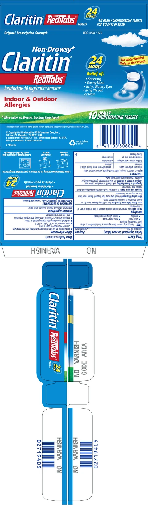 ClaritinReditabs 포장