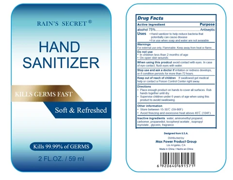 Hand Sanitizer packaging