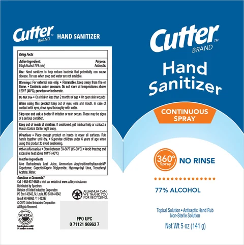 Cutter Brand Hand Sanitizer 포장