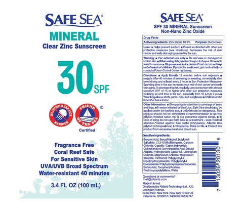Safe Sea SPF 30 포장