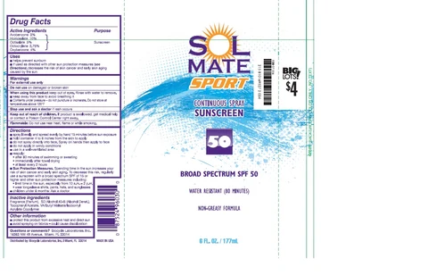 SolmateBroad Spectrum SPF 50 C/S Sunscreen packaging