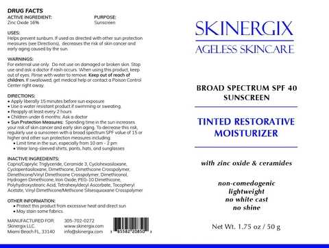 TINTED RESTORATIVE MOISTURIZER 포장