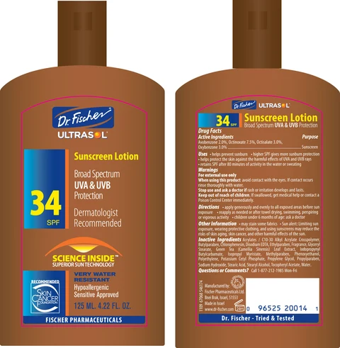 UltrasolSunscreenSunscreen Lotion SPF 34 포장