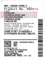 Cetirizine Hydrochloride and Pseudoephedrine Hydrochloride 포장