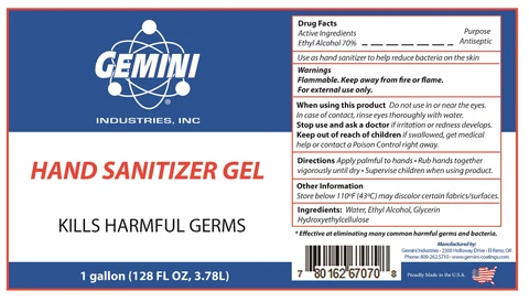 Hand Sanitizer packaging