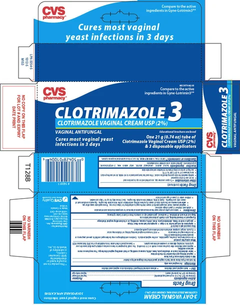 CVS Pharmacy Clotrimazole 3 포장