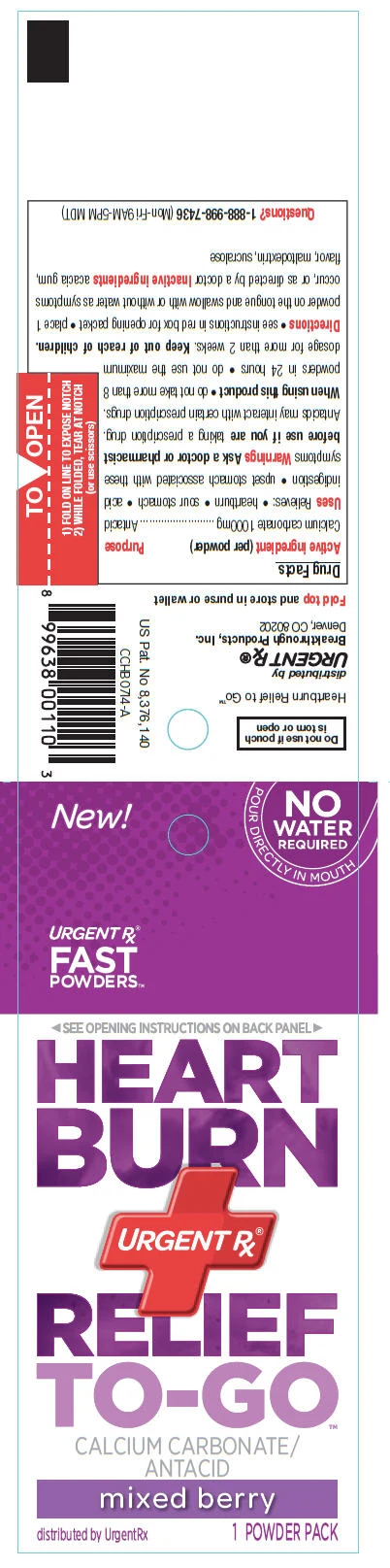 Heartburn Relief to Go packaging