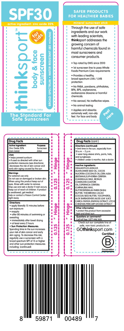Thinksport Kids Sunscreen SPF 30 packaging