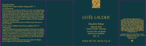 DOUBLE WEARMINERAL RICH LOOSE POWDER MAKEUP SPF 12 포장