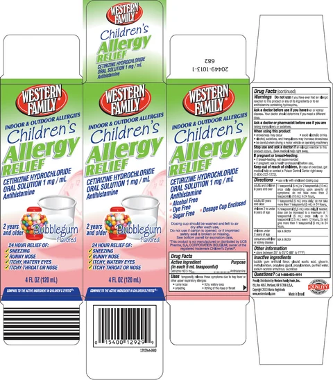 Western Family Childrens Allergy Relief packaging