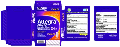 Allegra Allergy 포장