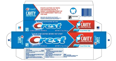 Crest Cavity ProtectionCool Mint Gel 포장