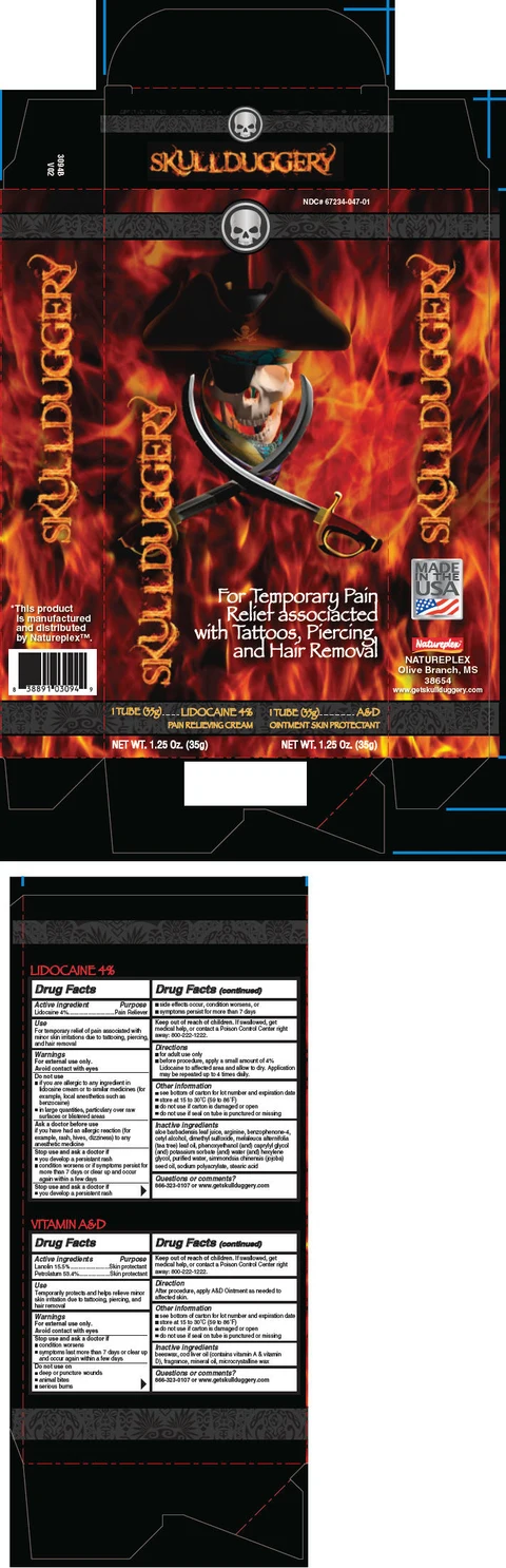 Skullduggery Pain Relief and Skin Protection for Tattoos packaging